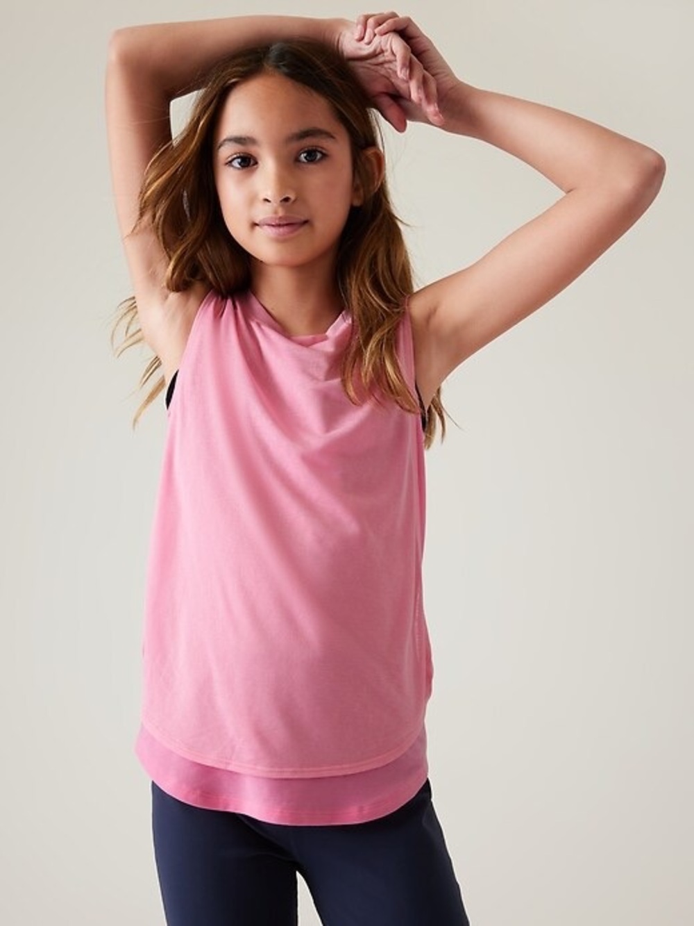 Athleta Girl Double Dutch Tank in Ranunculus Pink